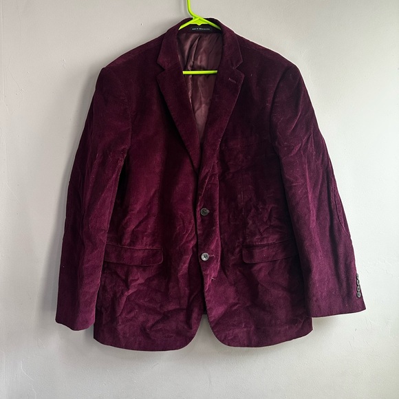 Perry Ellis Deep Red Blazer - Picture 1 of 5